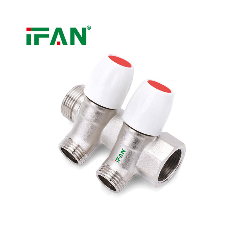 Ifan Floor Heating Systems High Quality 2-6 Way Plumbing Water Brass Manifold Pex Manifold