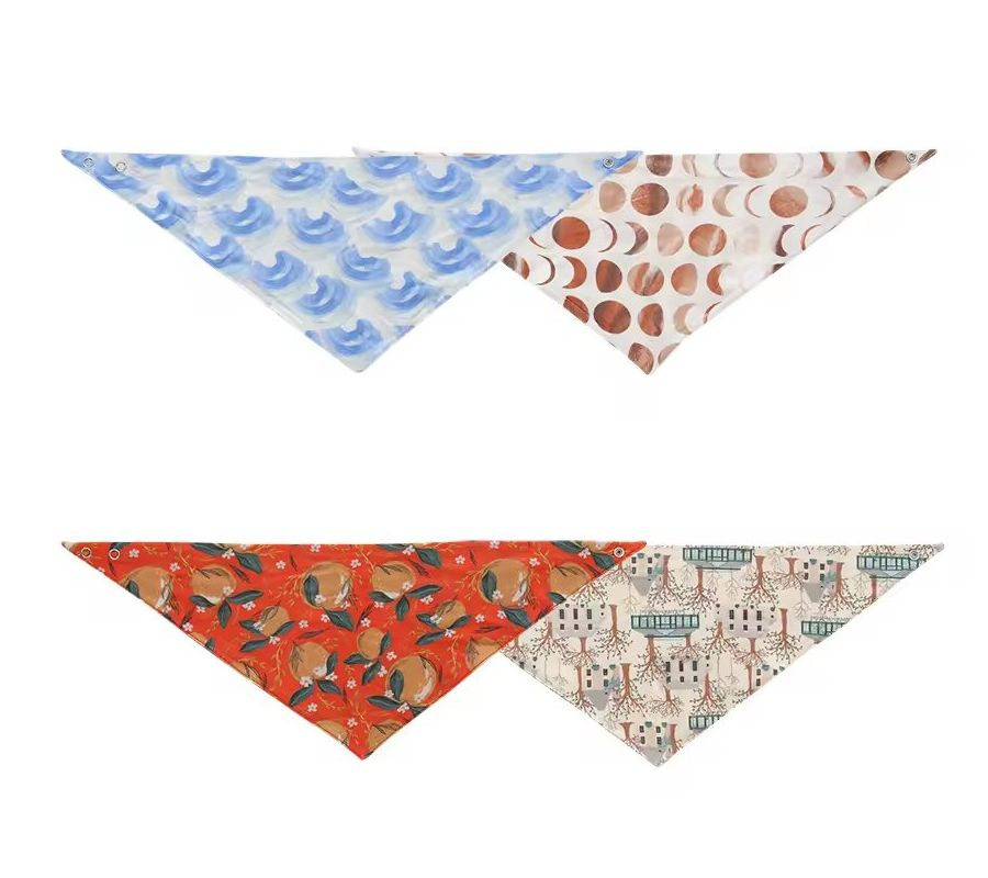 Infant Toddler Feeding Bib Super Soft Knitted Cute Triangular Baby Bibs