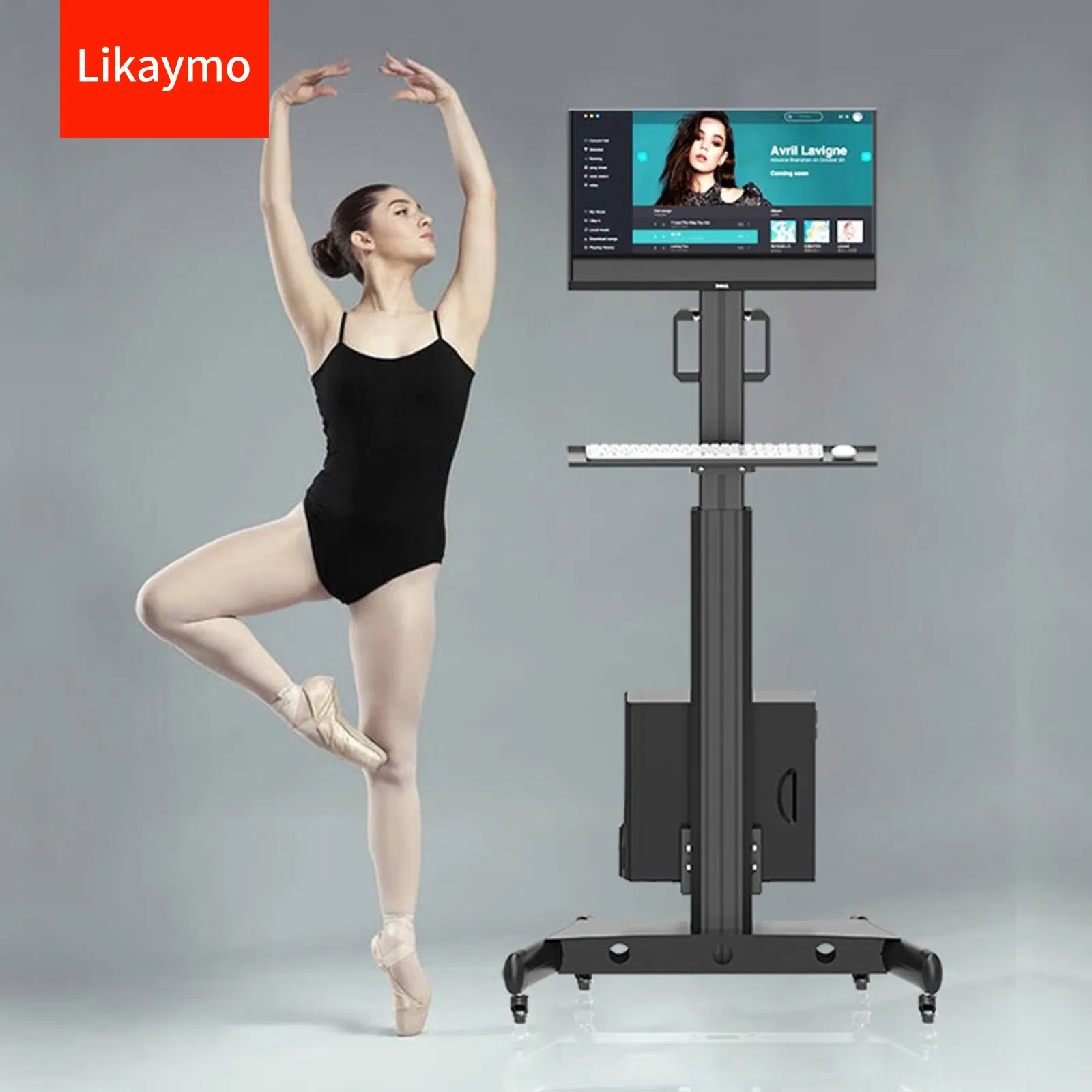 Multi-Functional Adjustable TV Stand for Medical and Office Use