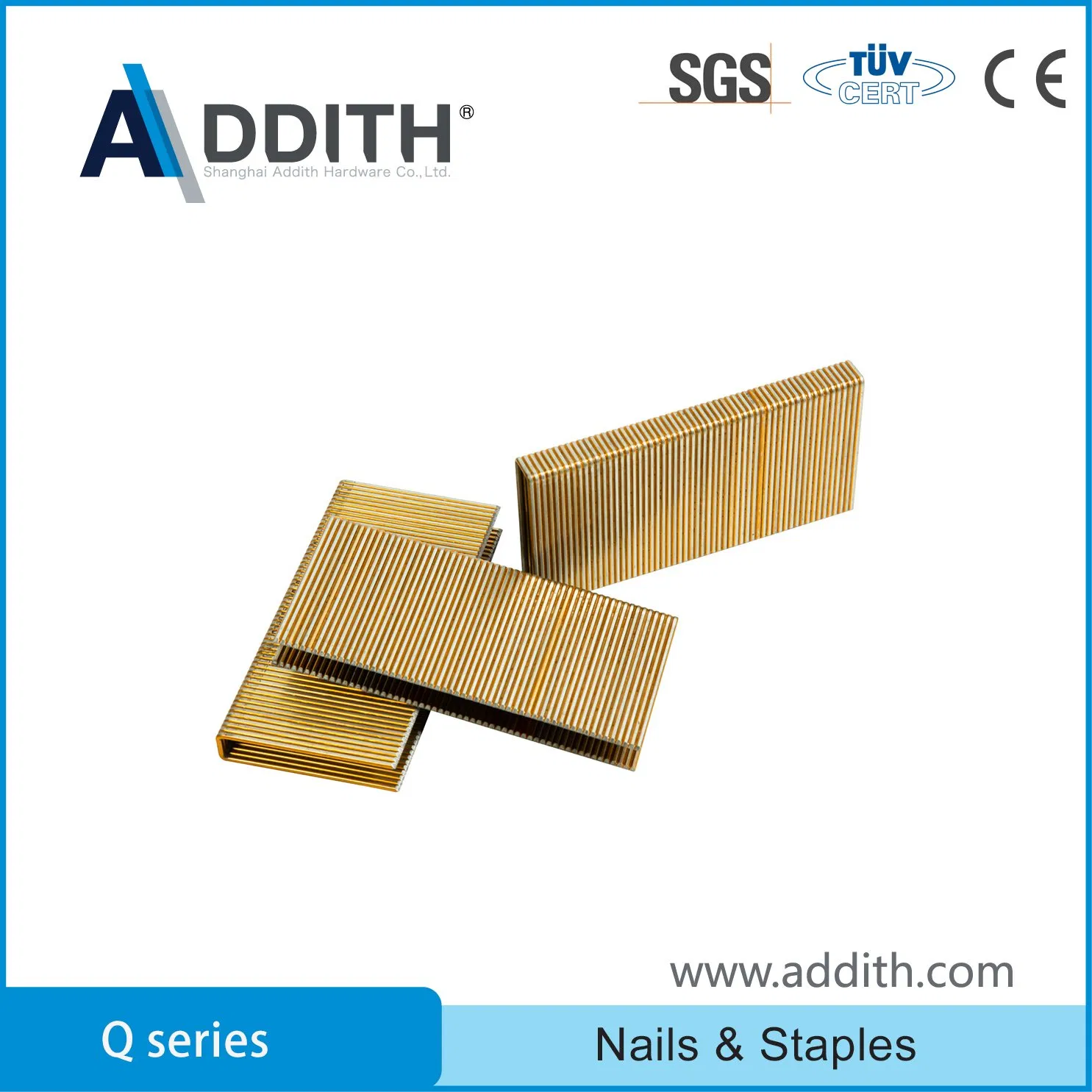 Q Series Standard Brad Nail Galvanized Pneumatic Gun Staple