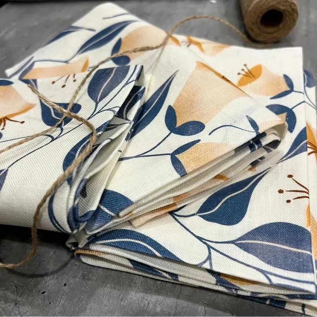 Towels Kitchen Linen Customize Print Screen Printing Quality French Wholesale Cotton Tea Towel