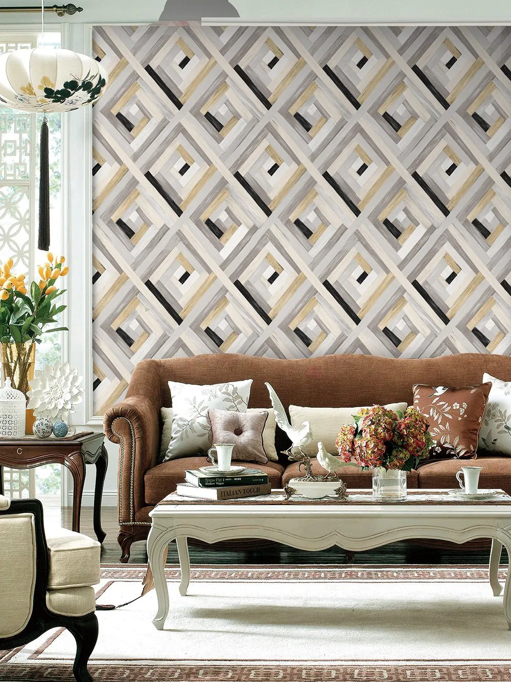 High Quality The Foreign Style New Design PVC Fashion Wallpaper for Home Decoration