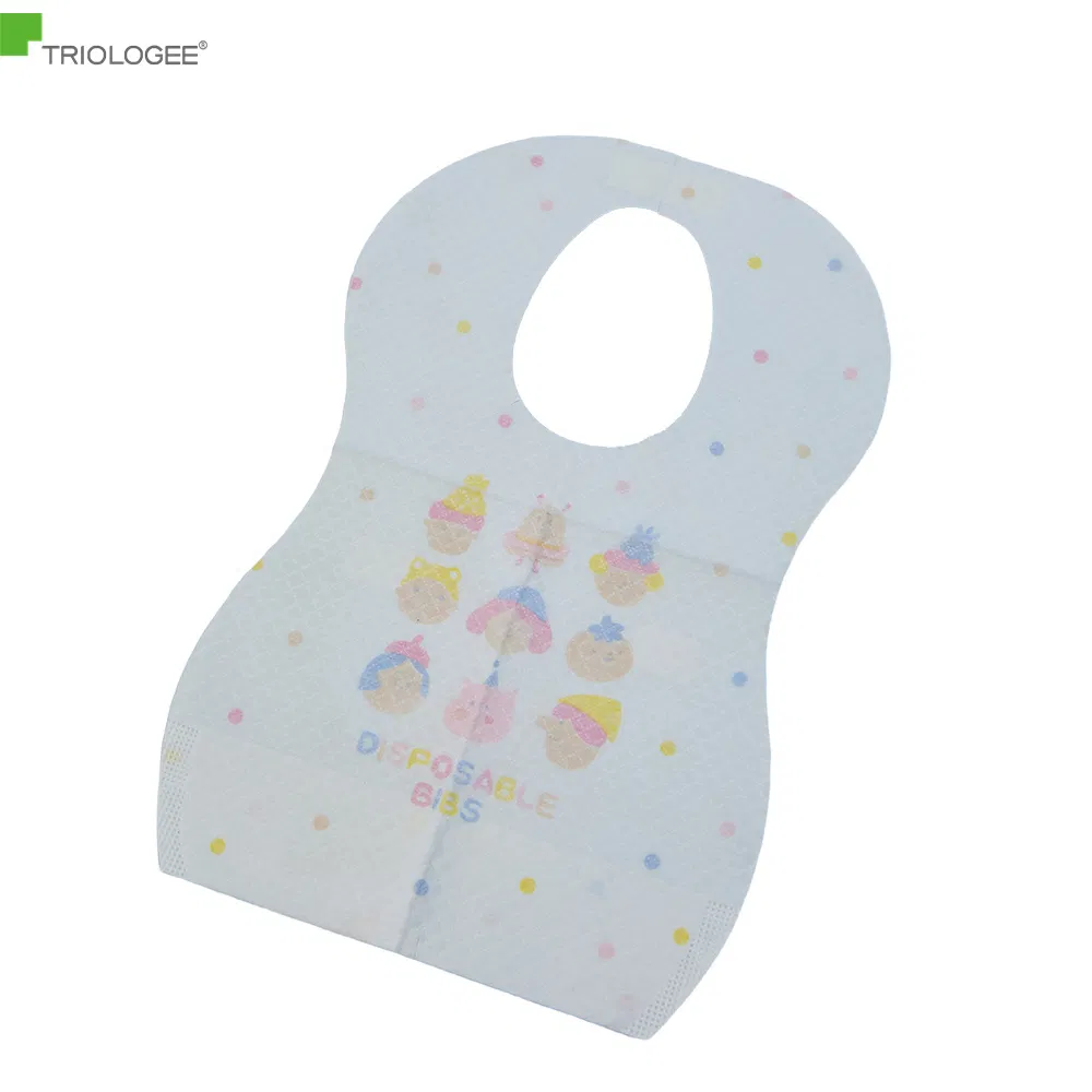 Disposable Baby Bibs with Cute Cartoon Patterns for Easy Cleanup