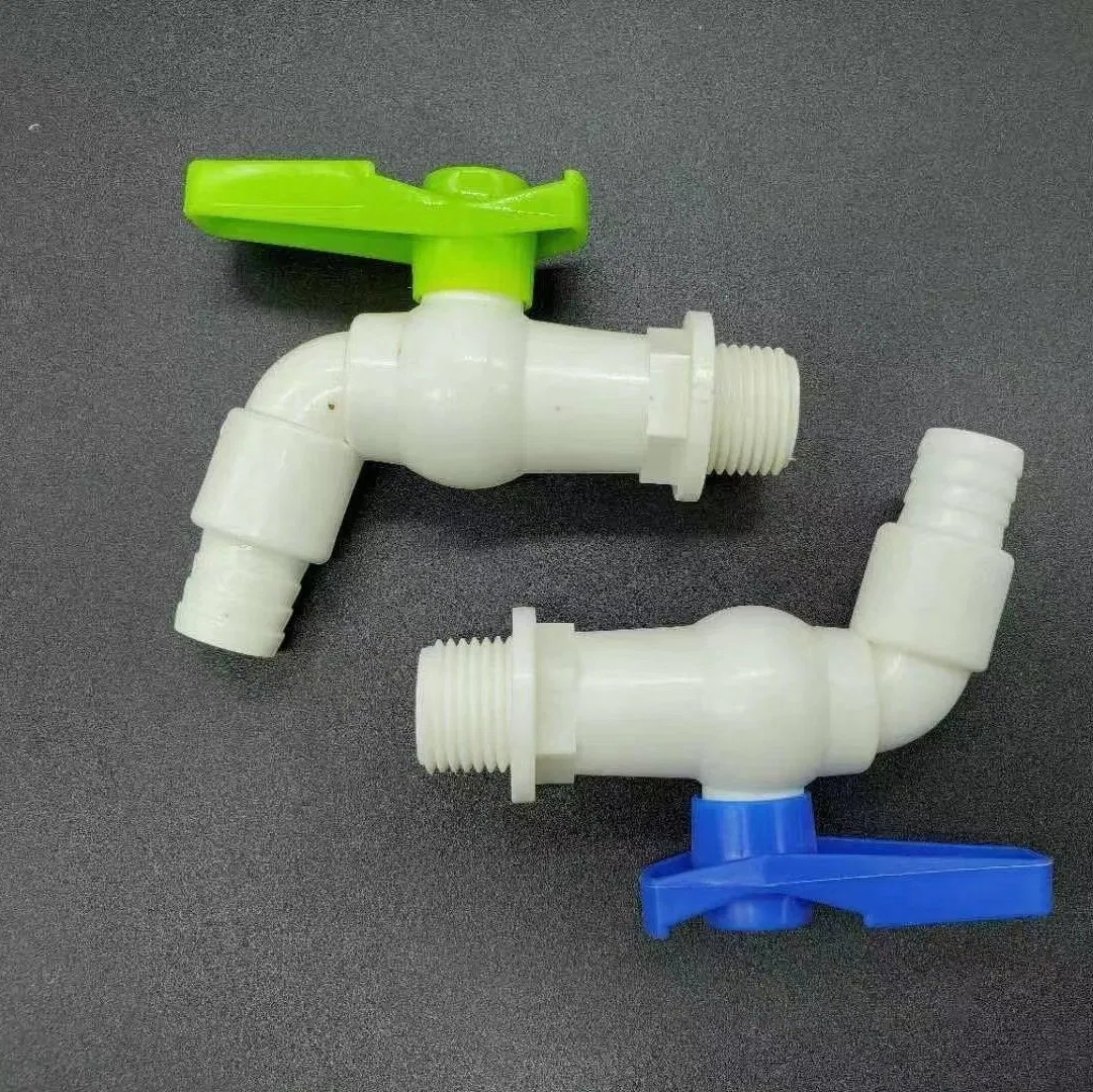 Single Handle Bibcock Plastic PVC Water Faucet Kitchen Tap Bathroom Bibcock