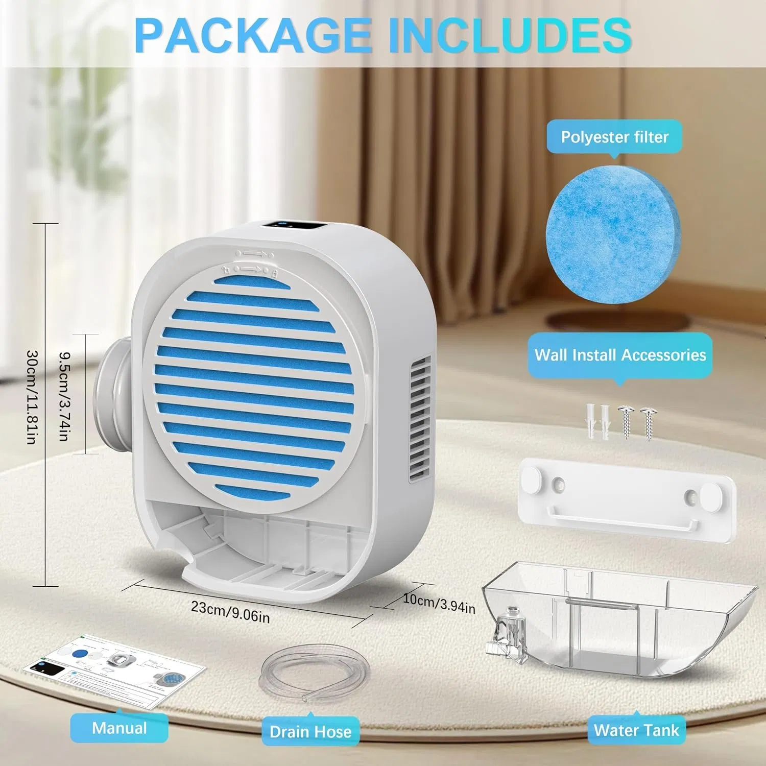 Upgrade 4-in-1 Indoor Dryer Vent Box with Dehumidifier for Protect Furniture