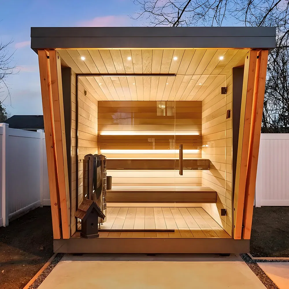 Компактная уличная инфракрасная сауна для двоих