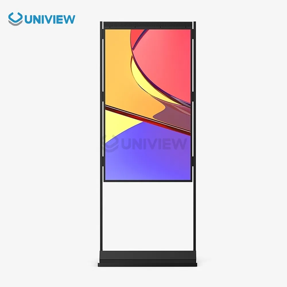 Uniview LCD 43 49 55 65 75 Inch Semi Outdoor Double-Sided Window Display Screen LCD Display Digital Signage