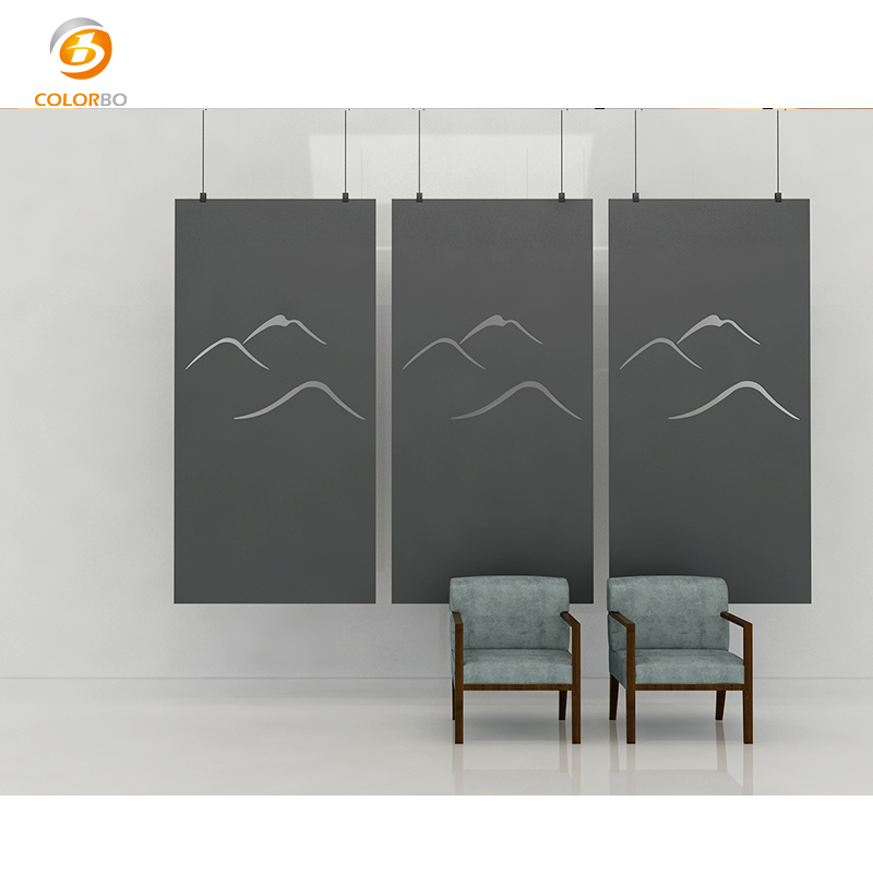OEM B1 2400*600 mm Customized PET Panel Space Partition Office Furniture Screen