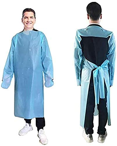 Waterproof/Plastic CPE/Poly/PE/PP/Nonwoven Disposable Protective Isolation Gown for Visitor