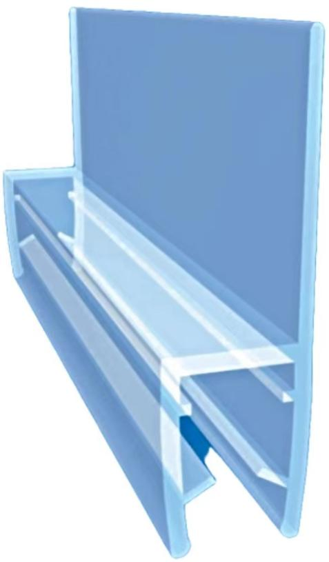 Curved Bath Shower Screen Plastic Seal for 6-12mm Glass Door Enclosure
