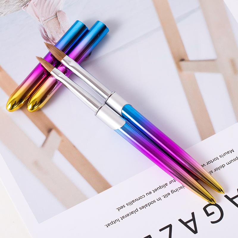 Guyo Pincel Kolinsky Acrylic Nail Brush with Metal Handle