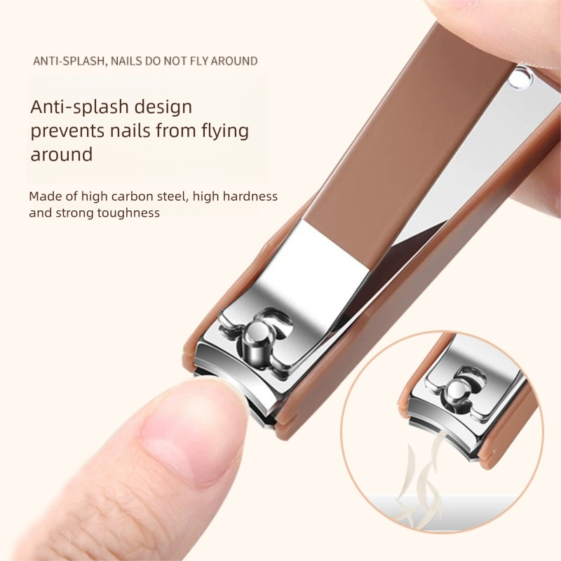 5 in 1 High-Quality Manicure Grooming Kit Portable Anti Splash Nail Clipper Set with Carrying Case