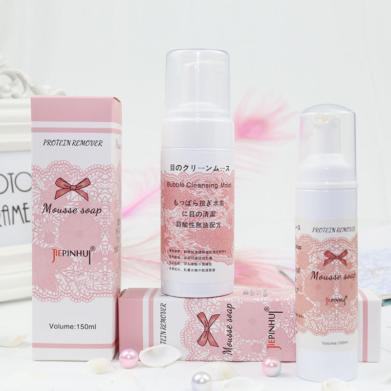 OEM Private Label Eyelash Shampoo Wash Lash Extension Safe Natural Lash Eyelash Foam Shampoo with Cleanser Brush