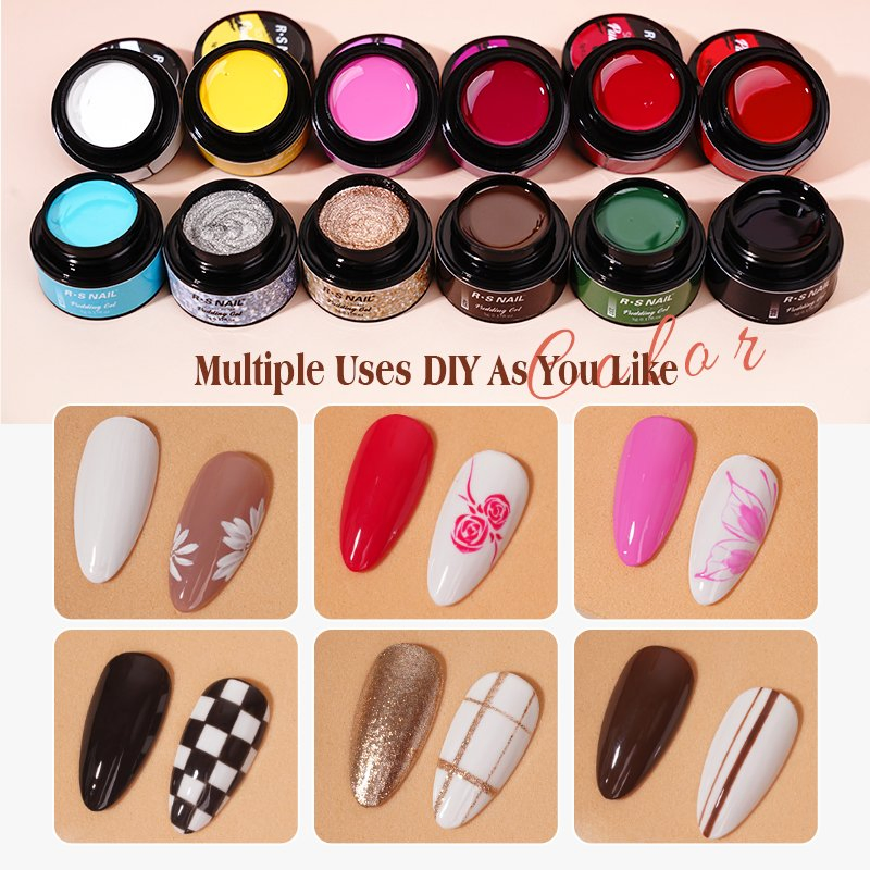 R S Nail 800 Colors Private Label Painting Nail Solid Gel Polish Solid Pudding Gel Polish
