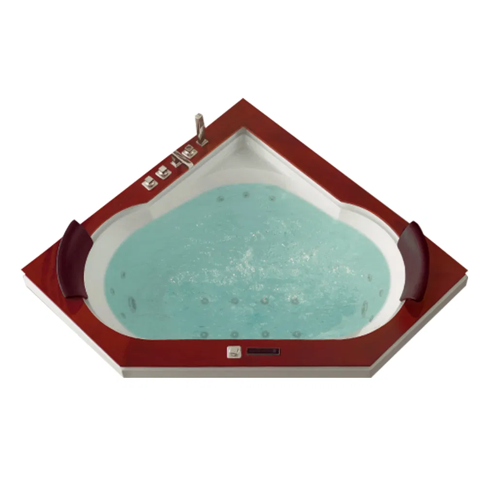 Угловая ванна для двоих с гидромассажем и подсветкой
