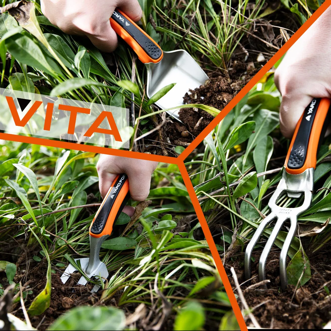 Yard Force Vita Hand Tool Set for Gardens and 4V Balconies with Portable Box and Lithium Ion Battery - Hx V06s