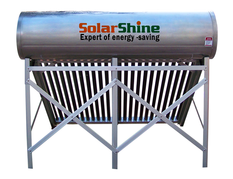 Solar Water Heater with Automatic Controller and Evacuated Tube Collector