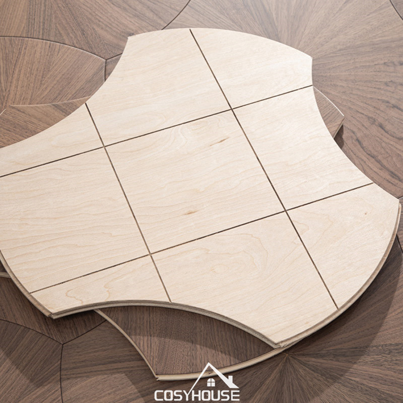 Durable American Walnut Engineered Parquet Flooring for Luxury Interiors