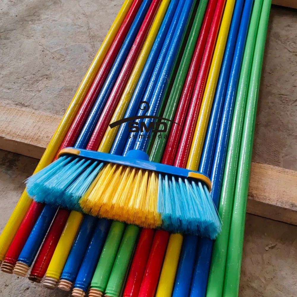 PVC Coated 120X2.2cm Broomstick Wooden Mop Broom Handle