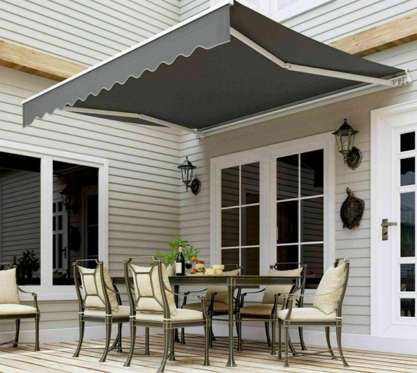 Retractable Slide on Wire Canopy Pergola