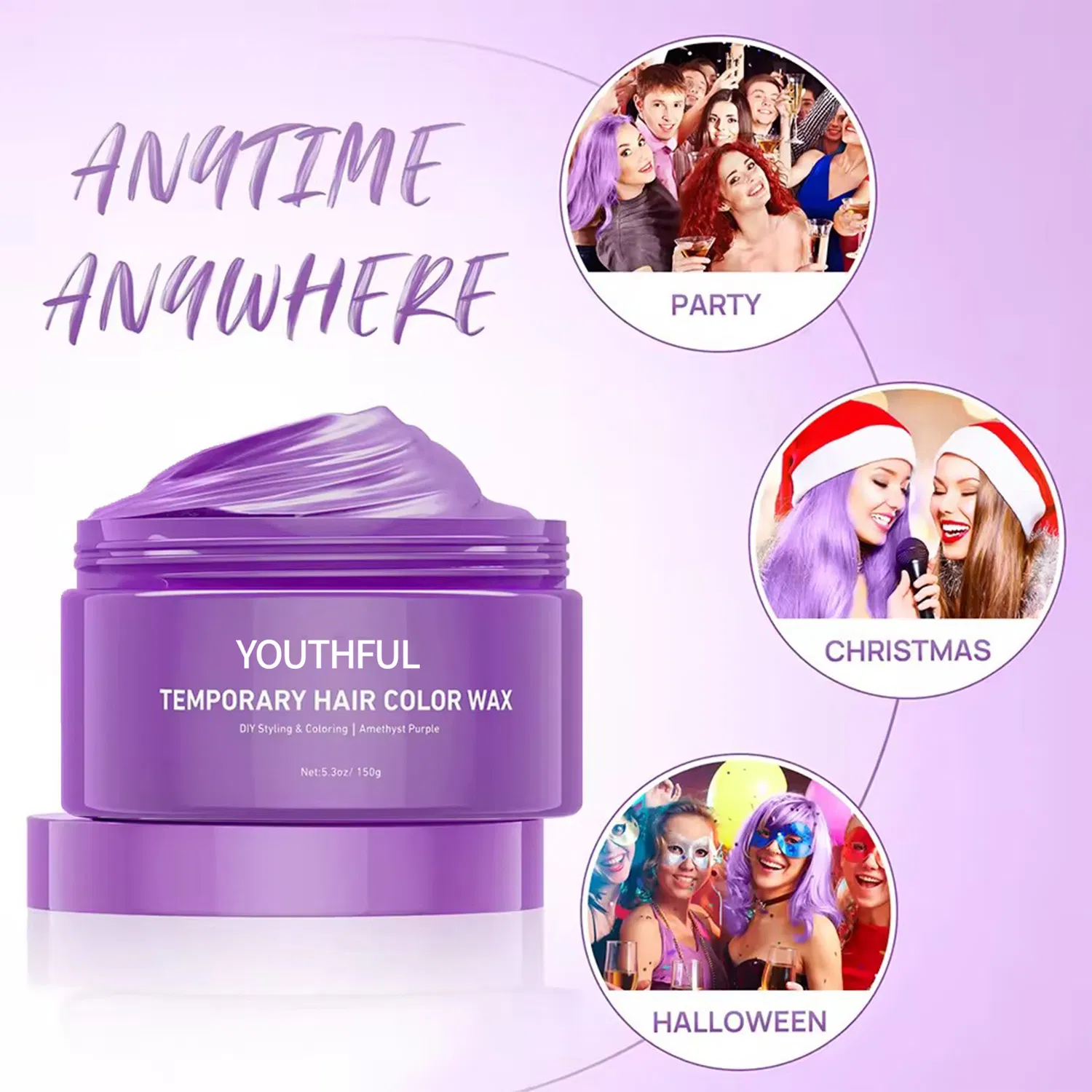 Top Quality Natural Organic Instantly Dying Hair Wax