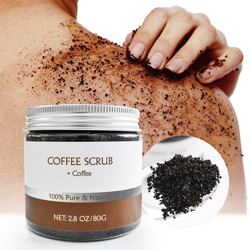Coffee Face Body Brightening Organic Turmeric Vitamin C Exfoliating Private Label Salt Body Scrub