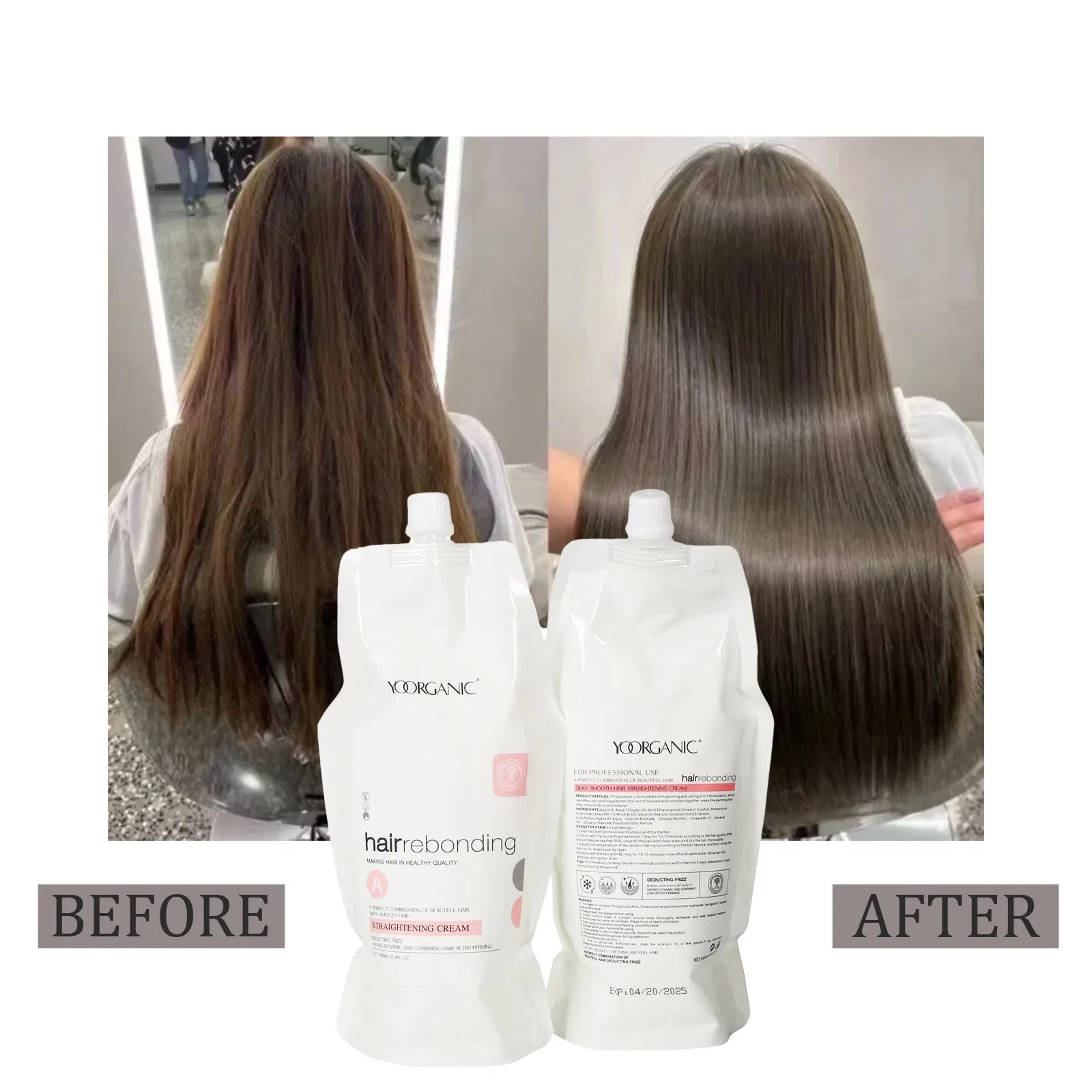 Healthy Hair Rebonding Products Hair Straightening Hair Perm for Professional Salon Use