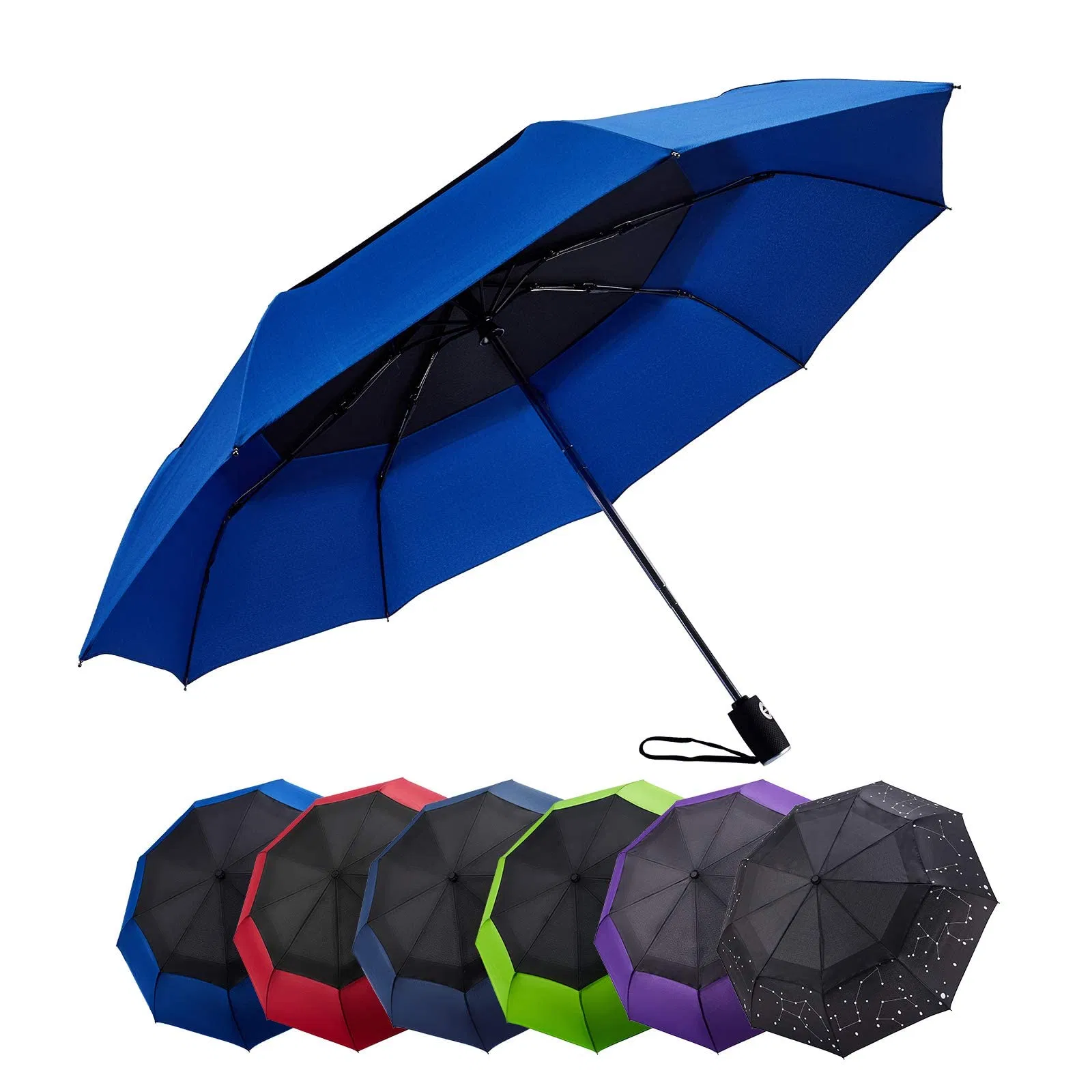 Зонт автоматический с деревянной ручкой Sun Gift