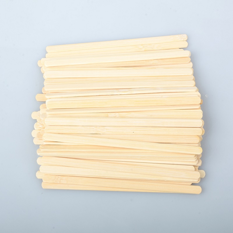 New Items Individually Wrapped Disposable Wooden Bamboo Coffee Stirrers