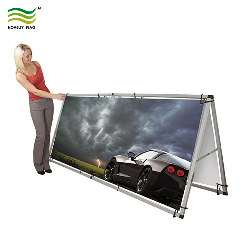 Advertising Outdoor Aluminum Frame Stand Double Side Frame Banners with Stand