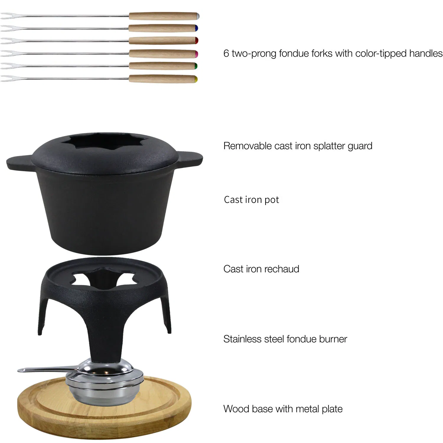 Набор для фондю из шоколада и сыра Cookwin