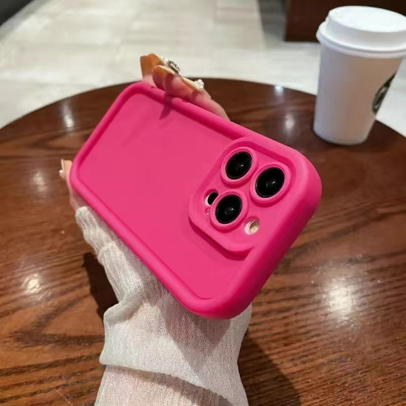 Чехол-бампер из жидкого силикона для iPhone 11-15 Pro Max