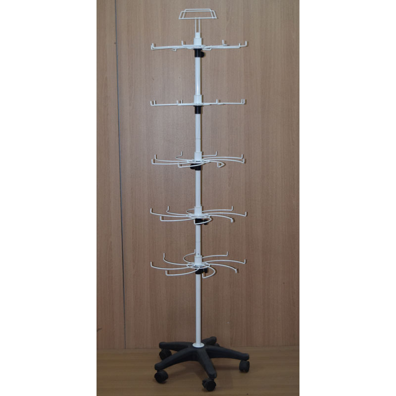 Floor Standing Metal Fixture Peg Hooks Hanging Spinning Balloons Display Rack (PHY215A)