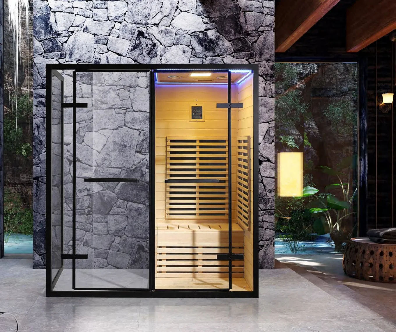 Традиционная инфракрасная сауна для дома 2-местная