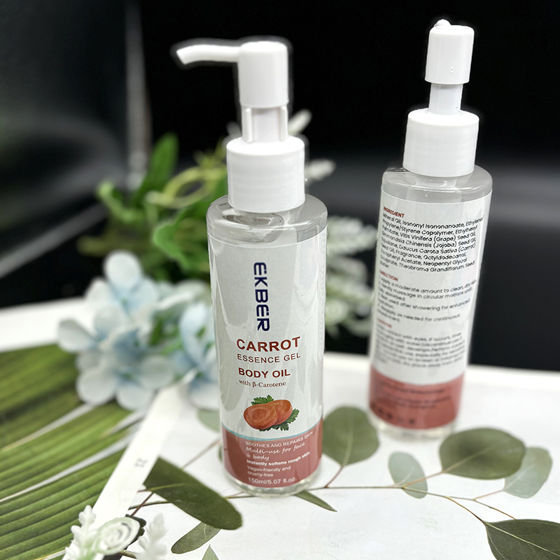 Glow Enhancer Body Massage Oil Moisturizing Organic Carrot Body Gel Oil