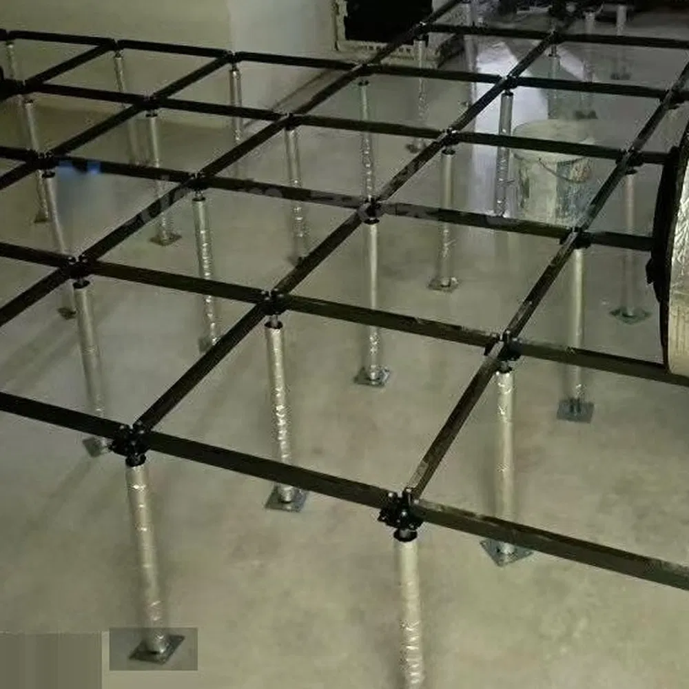 Lingding Anti-Seismic Design Galvanized Steel Solid Stringer Reinforced Business Pedestal
