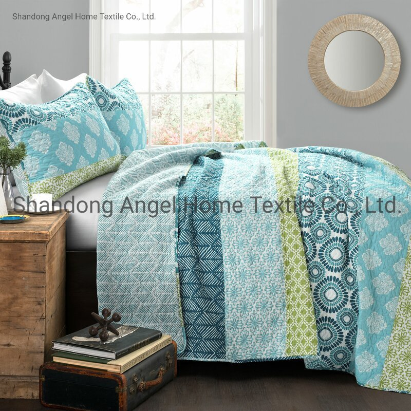 Hot Sale Reversible Colored Quilt Set