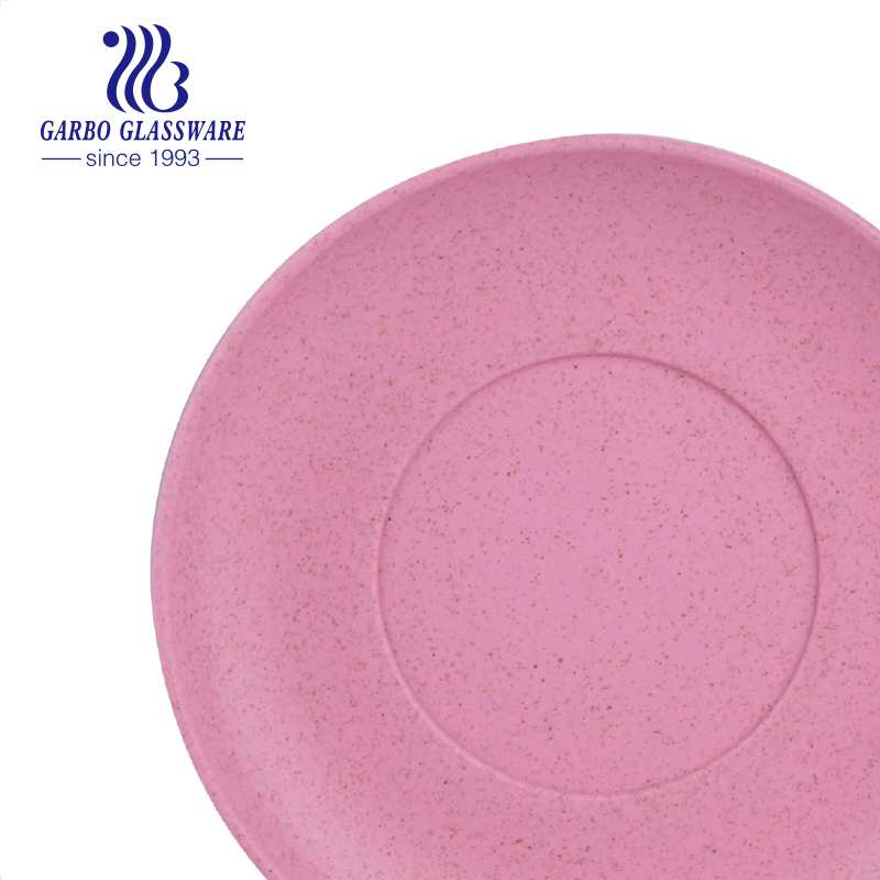 Wholesale Water Cup Plastic Drinking Coffee and Tea Wheat Straw Cup Color Juice Tumbler Set