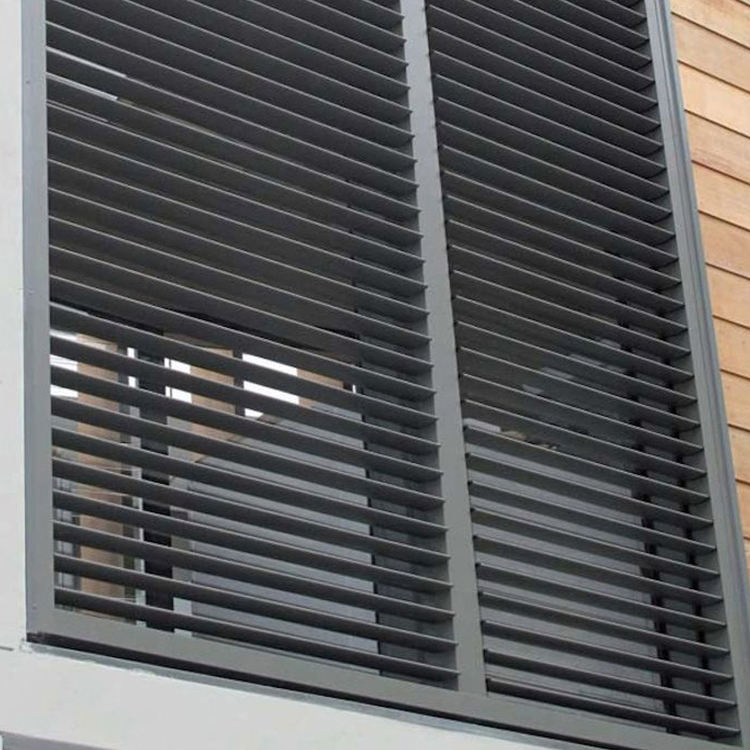 Custom Waterproof Exterior Aluminium Louver Sunshade Resistant Blinds Ventilation Jalousie Louver Windows