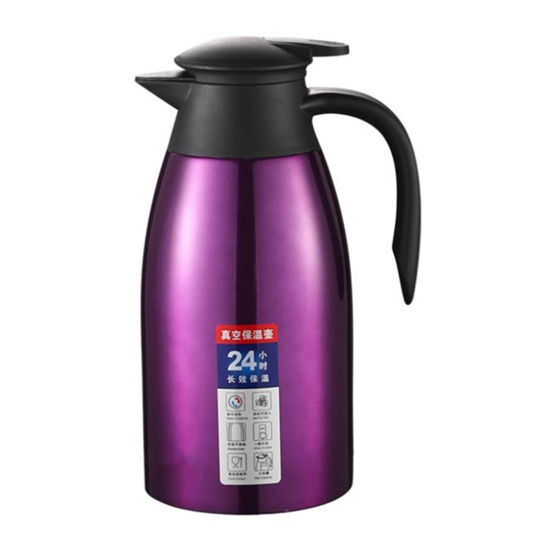 European Style Large Capacity 2L High Quality Household Stainless Steel Vacuum Insulated Coffee Pot