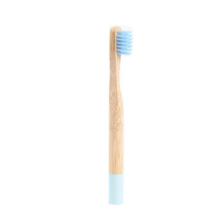 Colorful Anti Bacterial Kids Bamboo Toothbrush