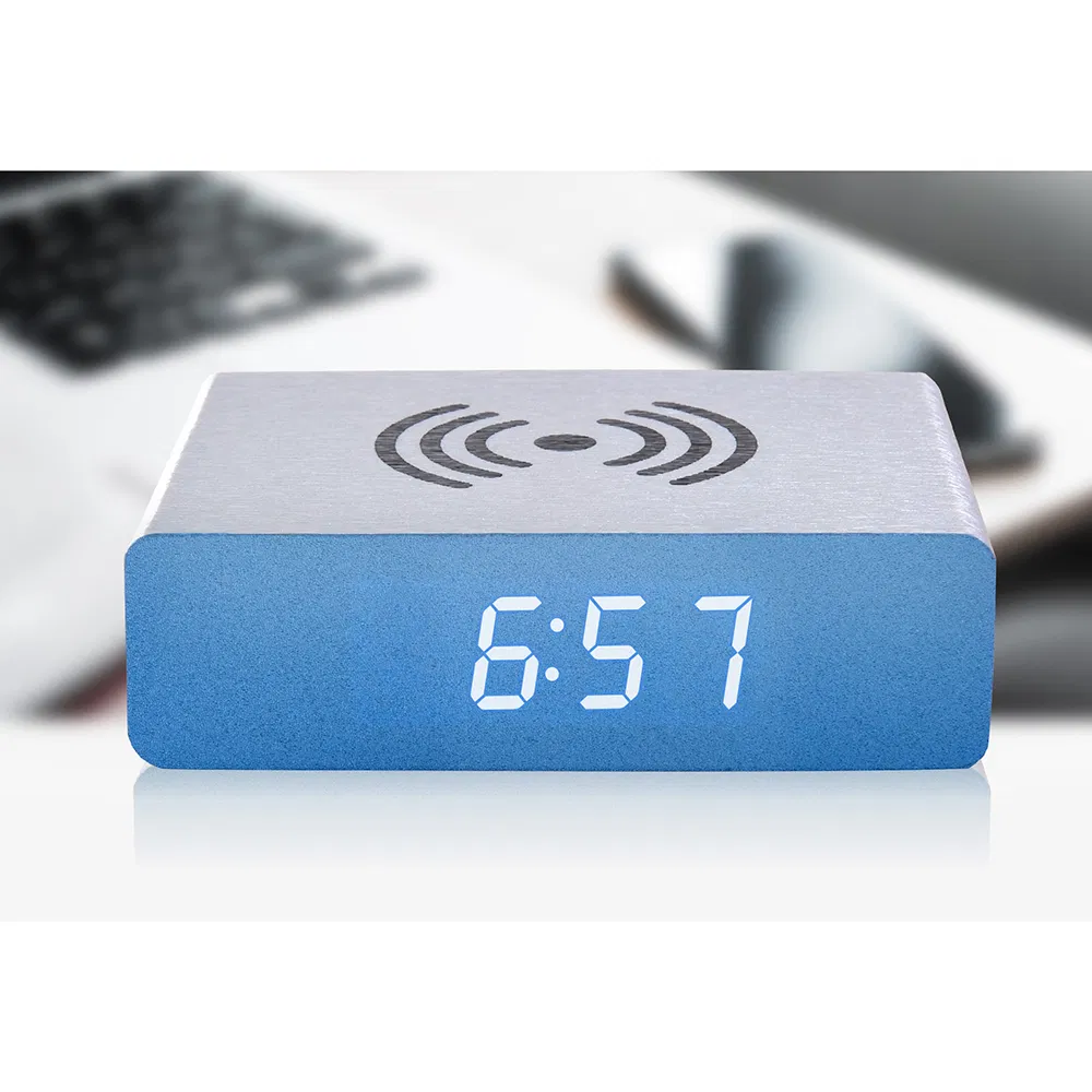 Small Phone Wireless Charger with LED Alarm Clock Gift