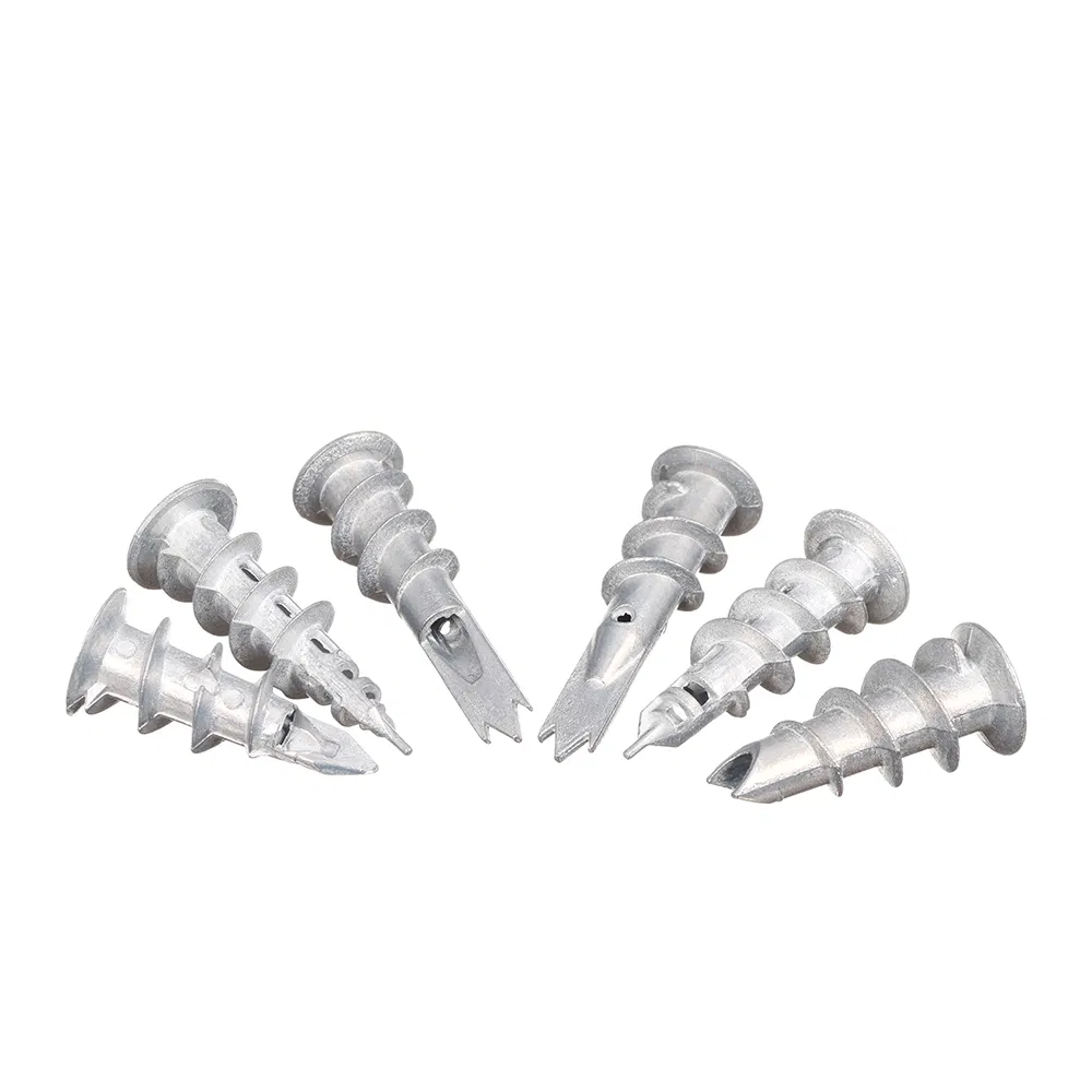 JIS Ifi Standard Zinc-Flake Coated Zinc Plated Silver Plated Diameter 14mm Zinc Alloy Drywall Anchor Zamak Turbo Anchor