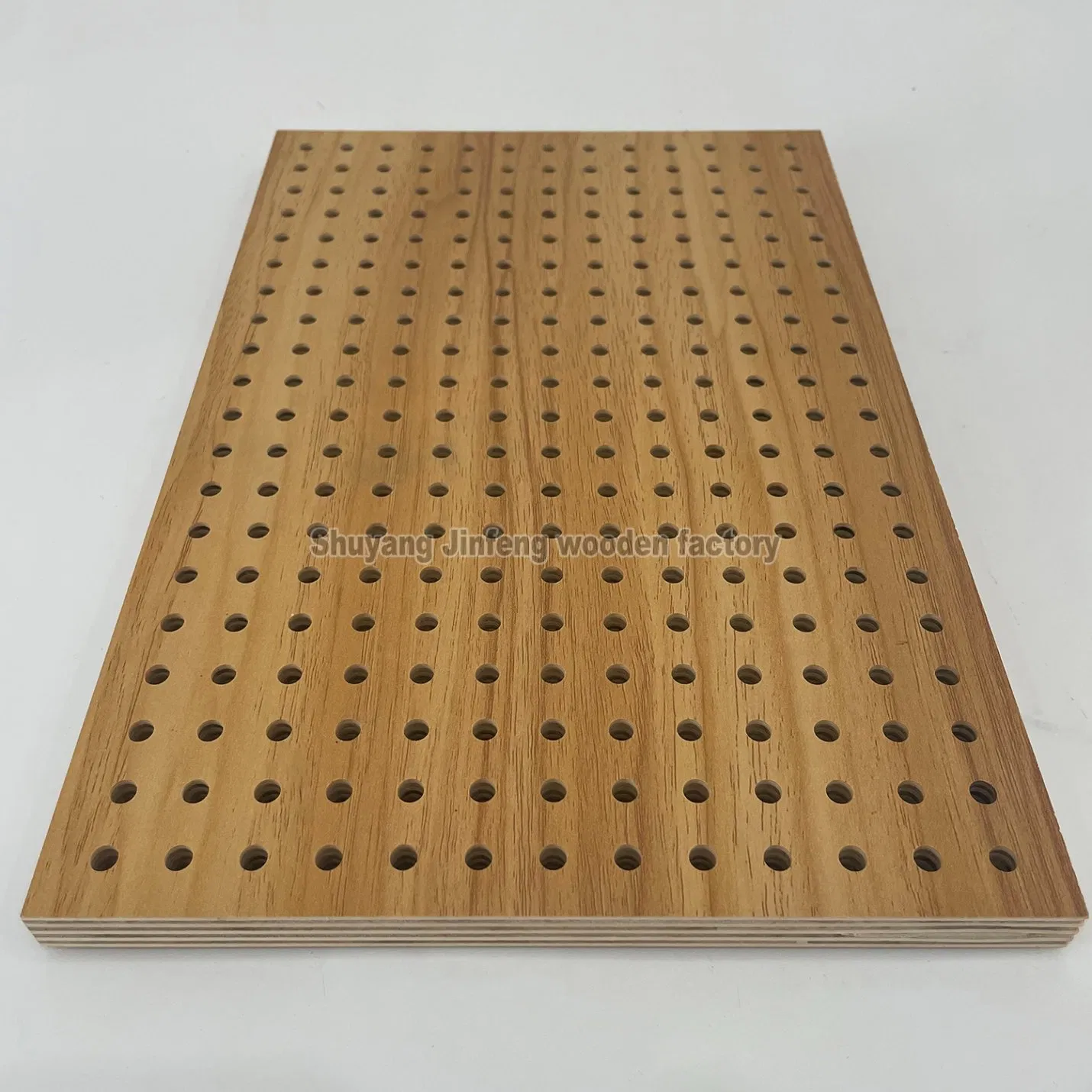 Noise Absorbing Material Soundproof Board Wooden Perforated Acoustic Panel