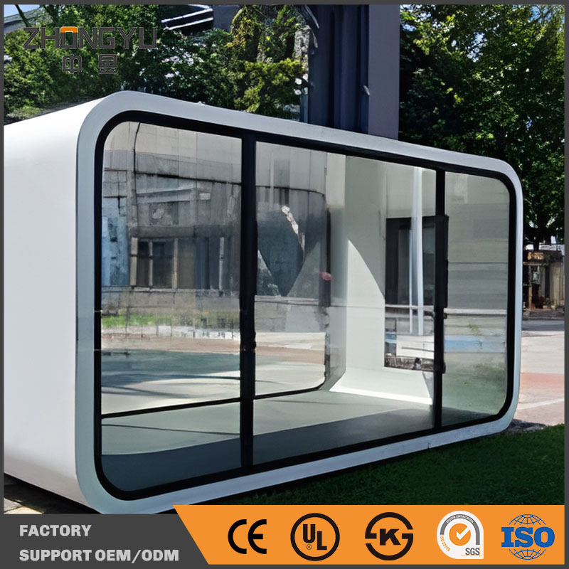 Modern Design Prefabricated Apple Cabin House Tiny Capsule Style Camping Container House for Resort or Hotel Cabin
