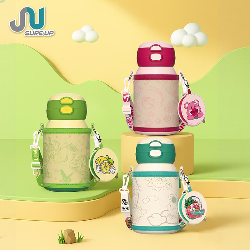 Colorful Printing and Protect Bag Children's Flask Stainless Steel Eco-Friendly