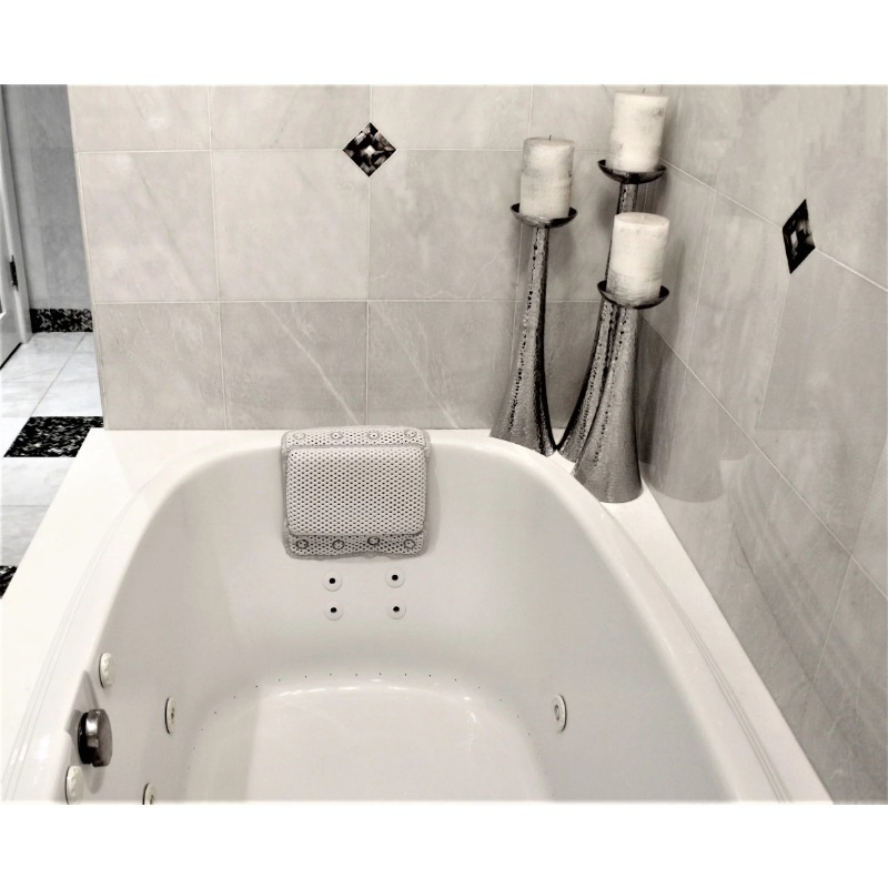 High-Quality Deluxe Soft Waterproof SPA Bathtub Cushion Anti-Slip Firm Sponge Bath Pillow
