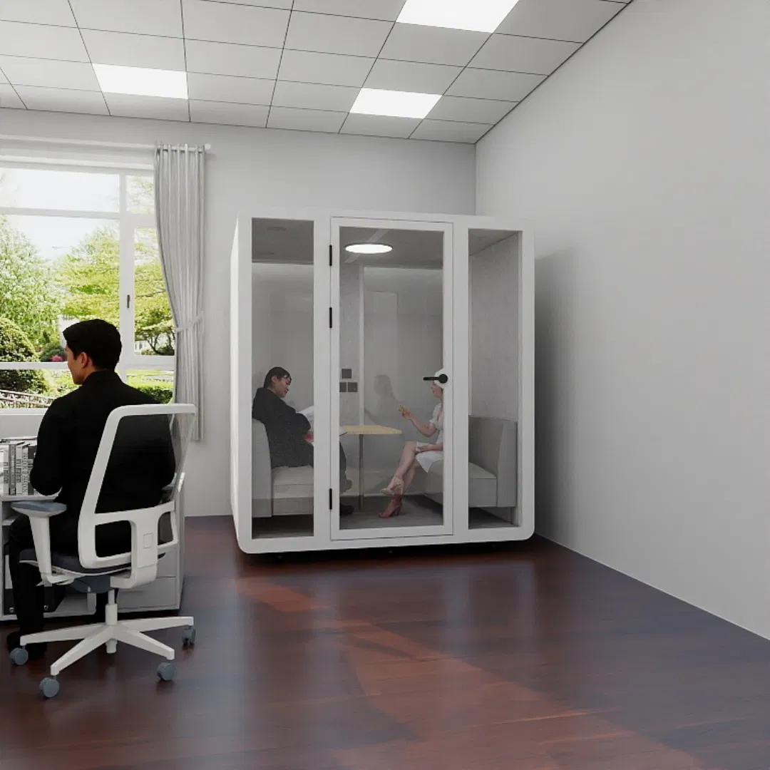 a Log Cabin with Electronic Decoration for a Telephone Booth and a Phone Booth