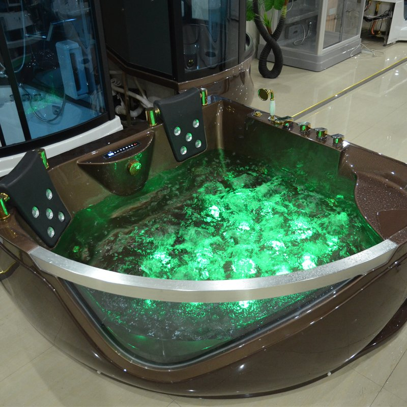 Угловая ванна для двоих с гидромассажем 1500 мм