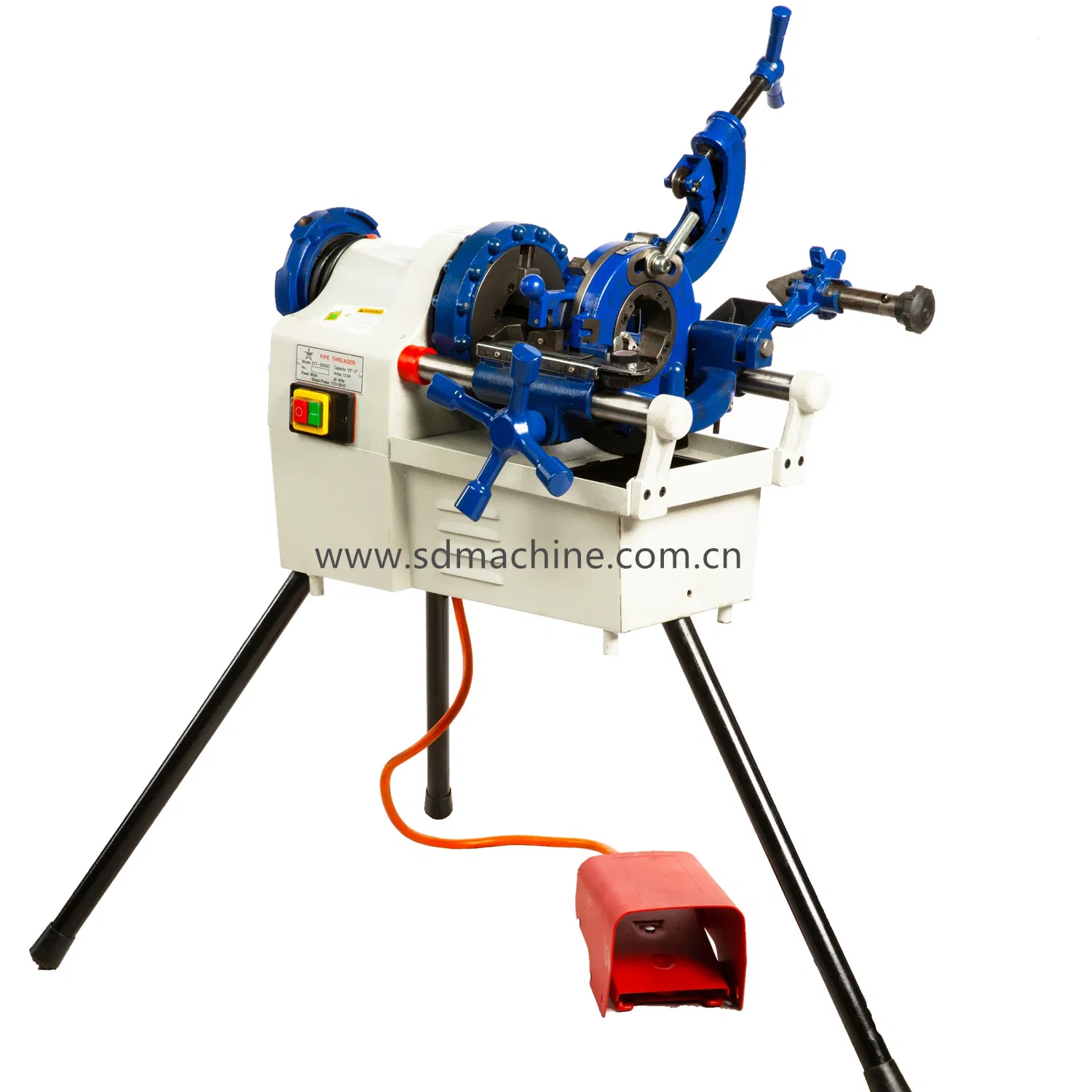 2" Steel Pipe Threading Machine For Galvanized Pipe/ MS Pipe/Stainless Steel Pipe
